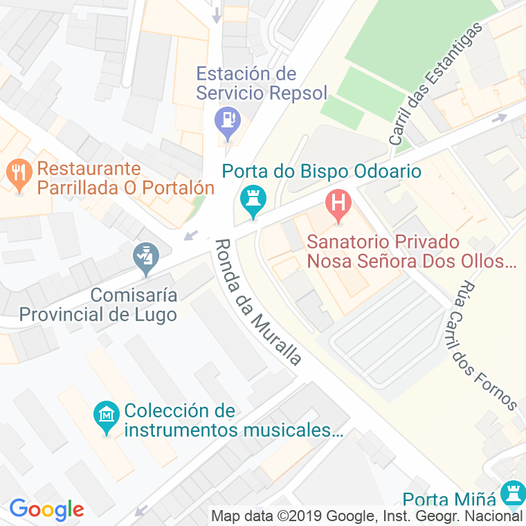 Código Postal calle Via Romana en Lugo