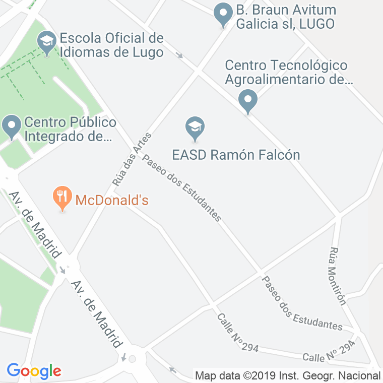 Código Postal calle Estudiantes (Dos), paseo en Lugo