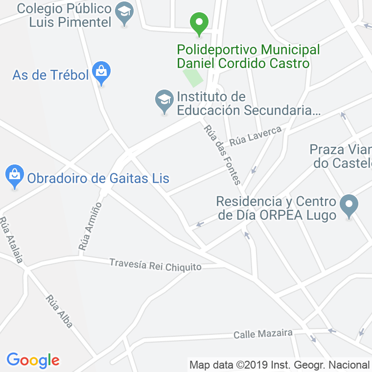 Código Postal calle Amendoeira en Lugo