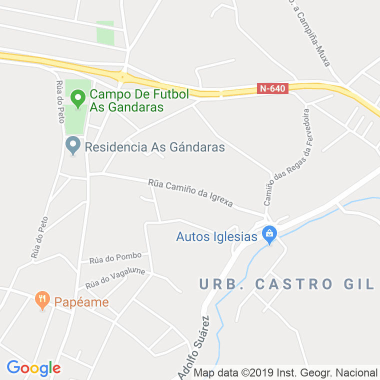 Código Postal calle Camiño Da Igrexa en Lugo