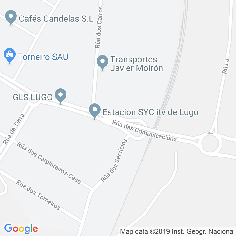 Código Postal calle Comunicacions, Das en Lugo