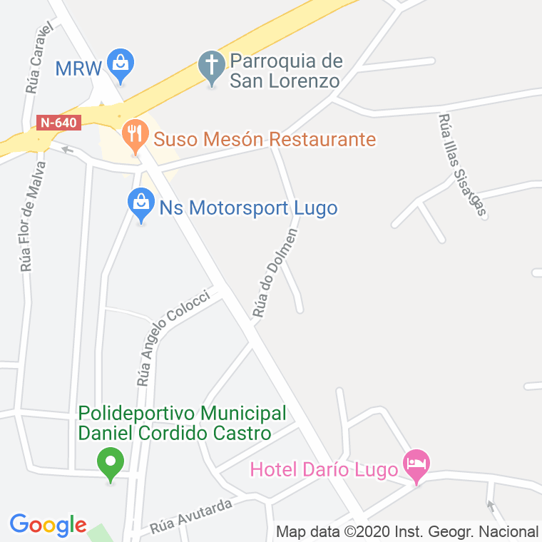 Código Postal calle Dolmen, Do en Lugo