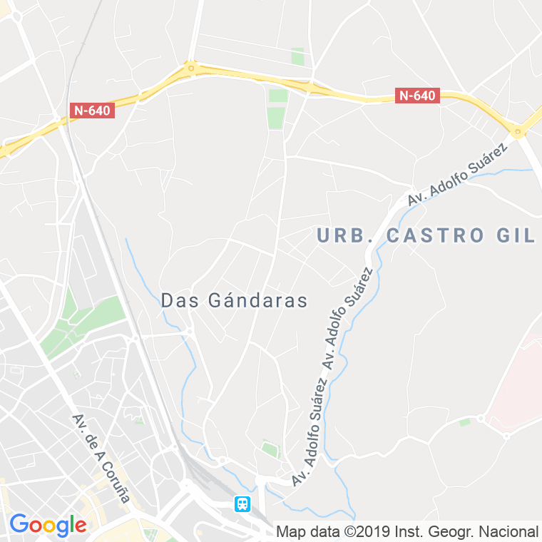 Código Postal calle Gandaras, Das, calzada en Lugo