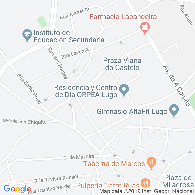 Código Postal calle Acacia en Lugo