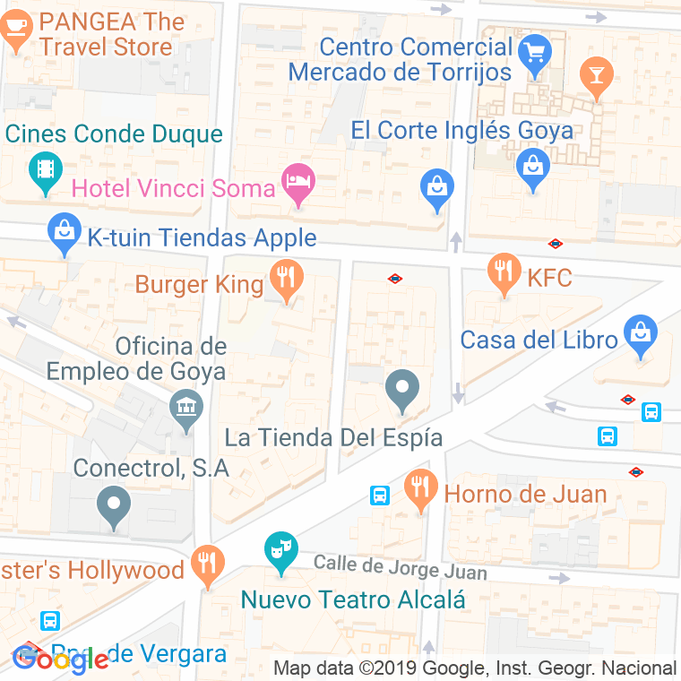 Código Postal calle Francisca Moreno en Madrid