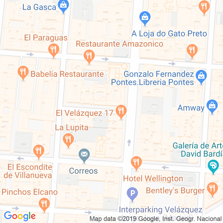 Código Postal calle Gurtubay en Madrid