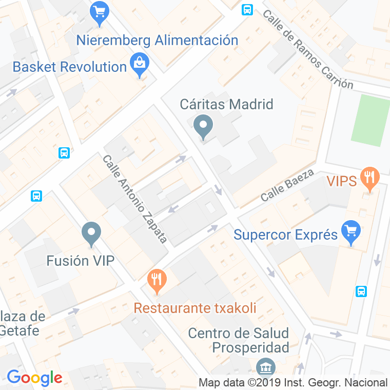 Código Postal calle Antonio Salces en Madrid