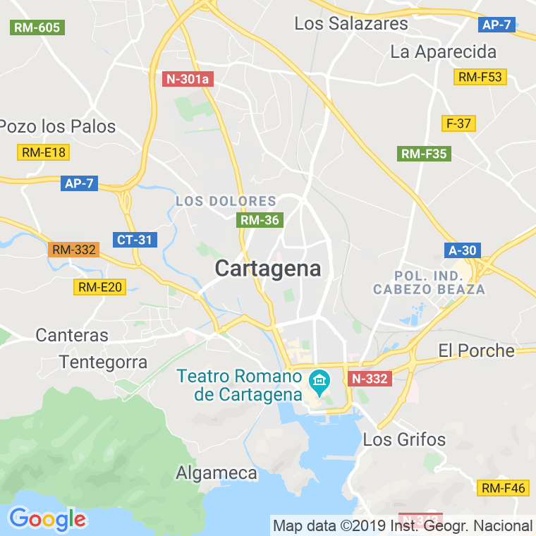 Código Postal calle Cartagena   (Impares Del 95 Al Final)  (Pares Del 94 Al Final) en Madrid