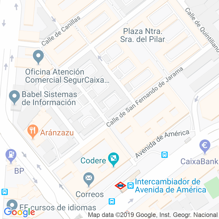 Código Postal calle Collado Villalba, pasaje en Madrid