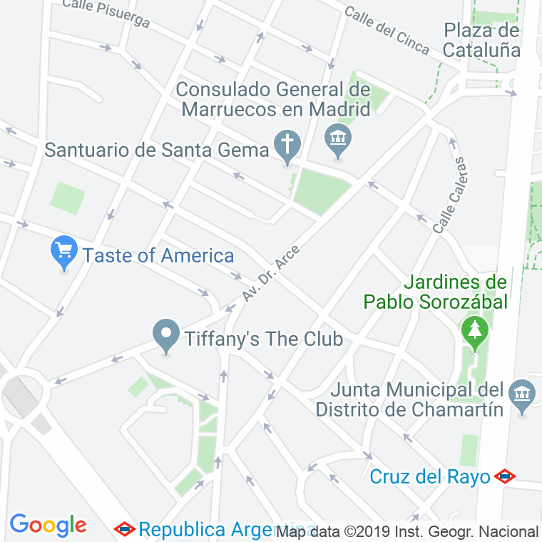 Código Postal calle Doctor Arce, avenida en Madrid