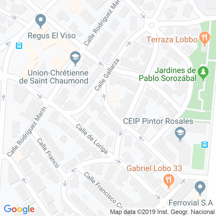 Código Postal calle Duran en Madrid