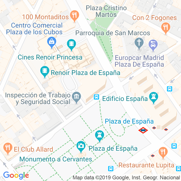 Código Postal calle Barcelo en Madrid