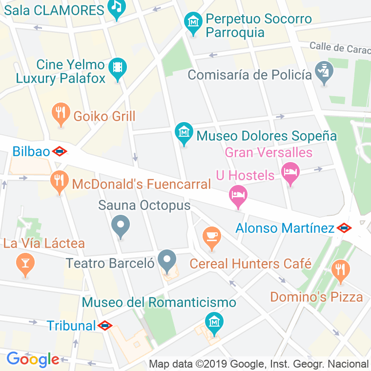 Código Postal calle Sagasta en Madrid