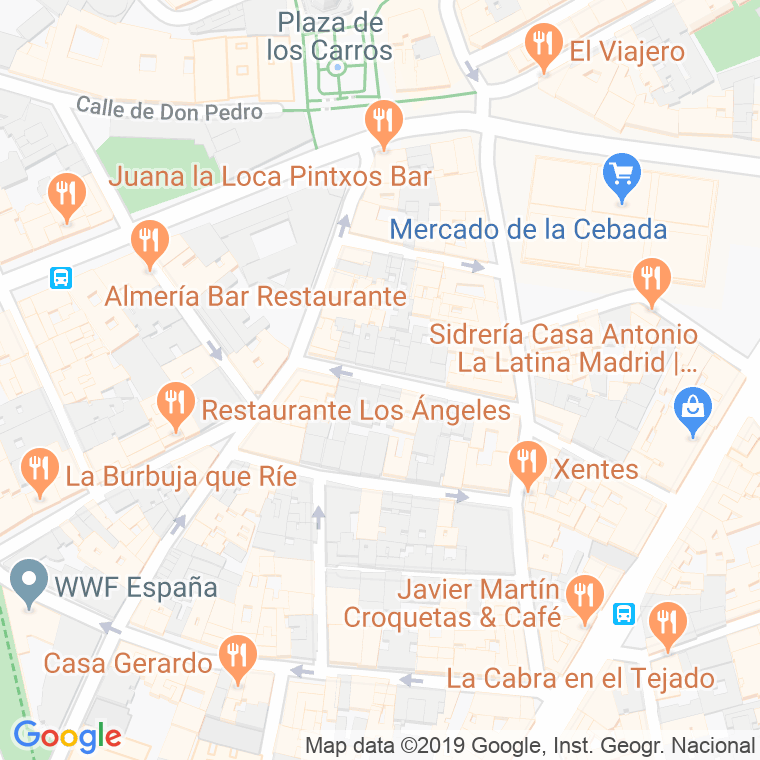 Código Postal calle Lucientes en Madrid