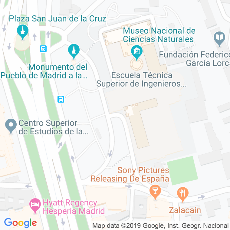 Código Postal calle Jose Gutierrez Abascal en Madrid