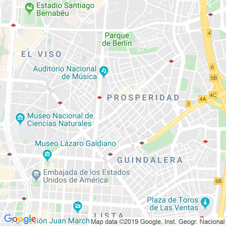 Código Postal calle Lopez De Hoyos   (Impares Del 1 Al 33)  (Pares Del 2 Al 58) en Madrid