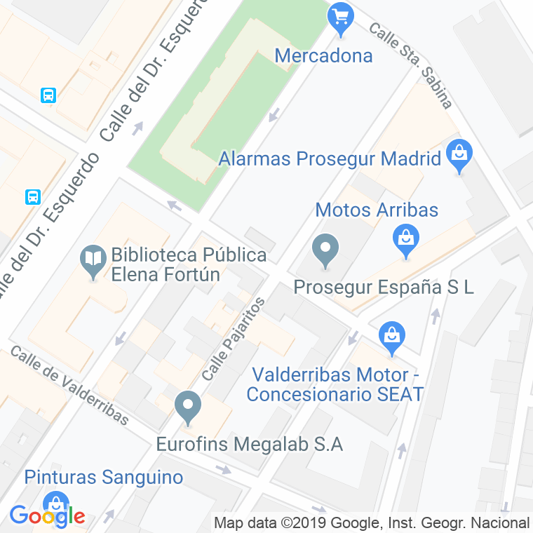 Código Postal calle Garibay en Madrid