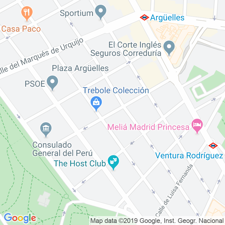 Código Postal calle Quintana en Madrid