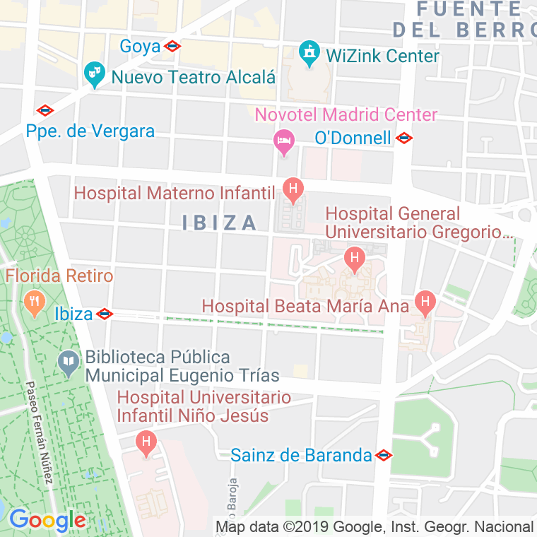 Código Postal calle Maiquez en Madrid