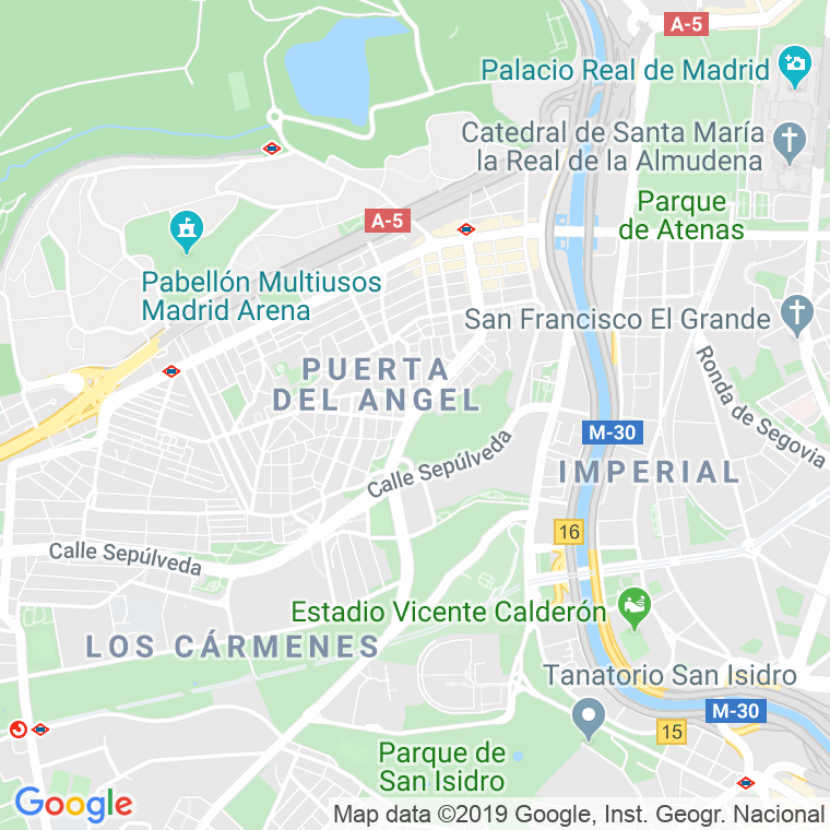 Código Postal calle Caramuel en Madrid