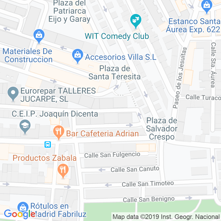 Código Postal calle Carballido en Madrid