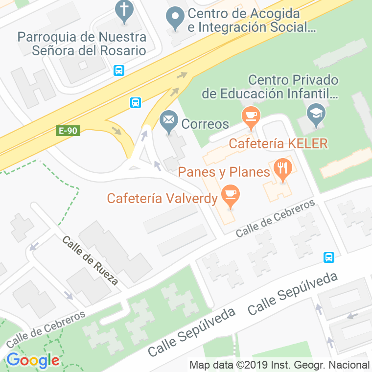 Código Postal calle Carlina en Madrid