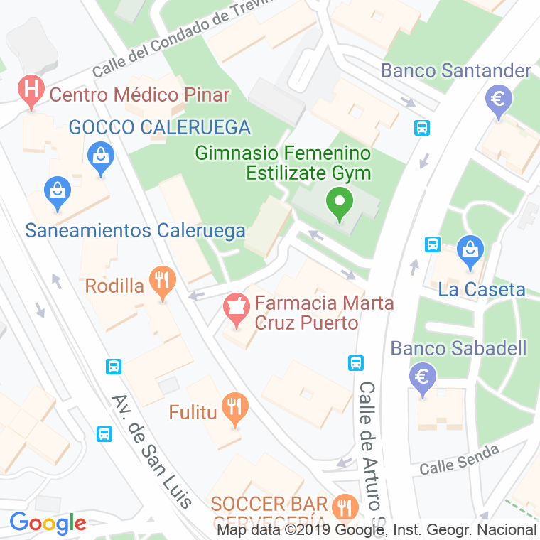 Código Postal calle Cerro Del Espinillo, lugar en Madrid