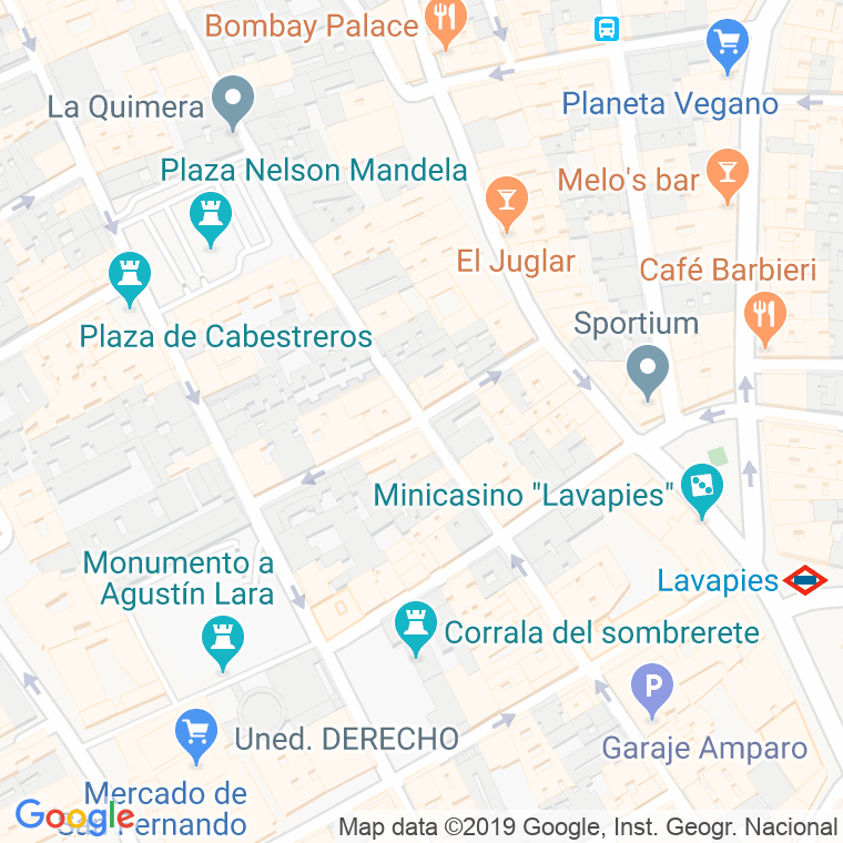 Código Postal calle Caravaca en Madrid