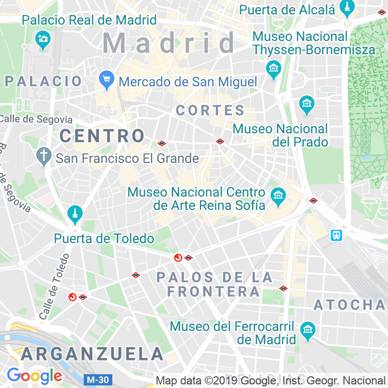 Código Postal calle Cruz   (Impares Del 1 Al Final)  (Pares Del 2 Al Final) en Madrid