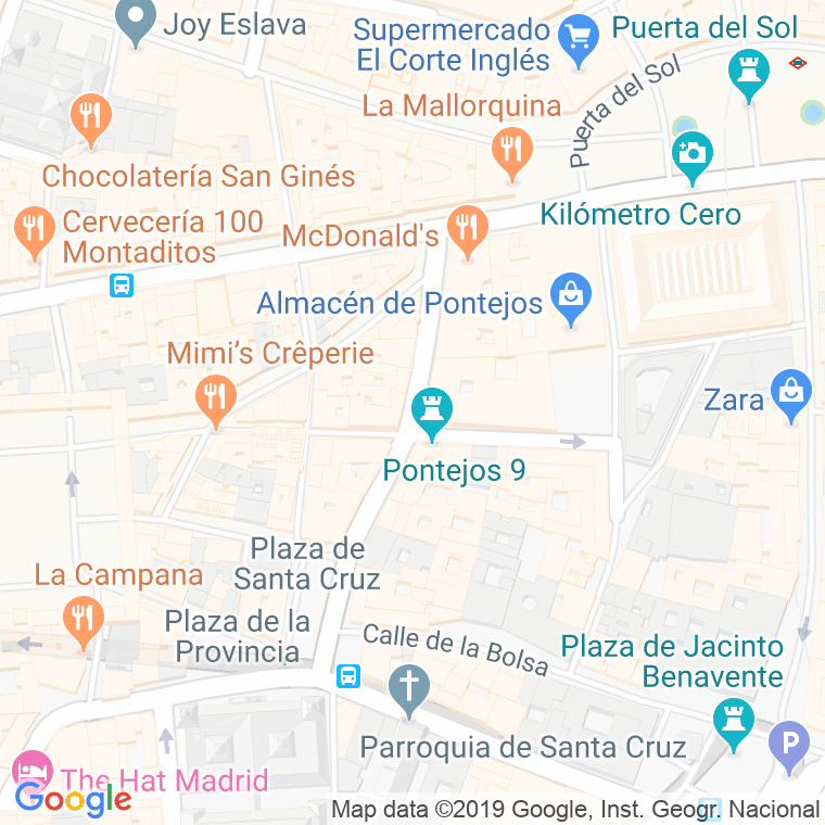 Código Postal calle Esparteros en Madrid