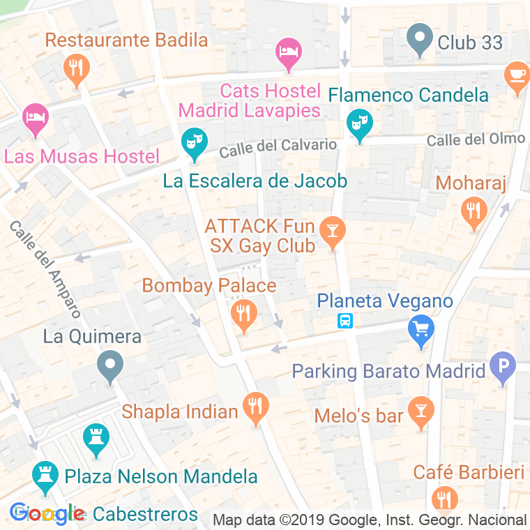 Código Postal calle Ministriles en Madrid