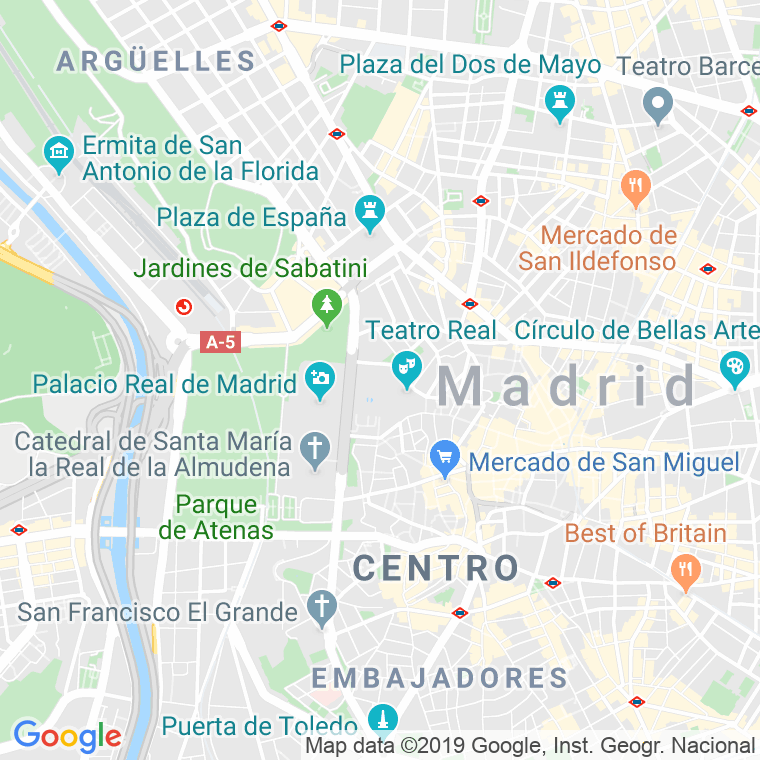Código Postal calle Comercio, pasaje (Impares Del 1 Al Final)  (Pares Del 2 Al Final) en Madrid