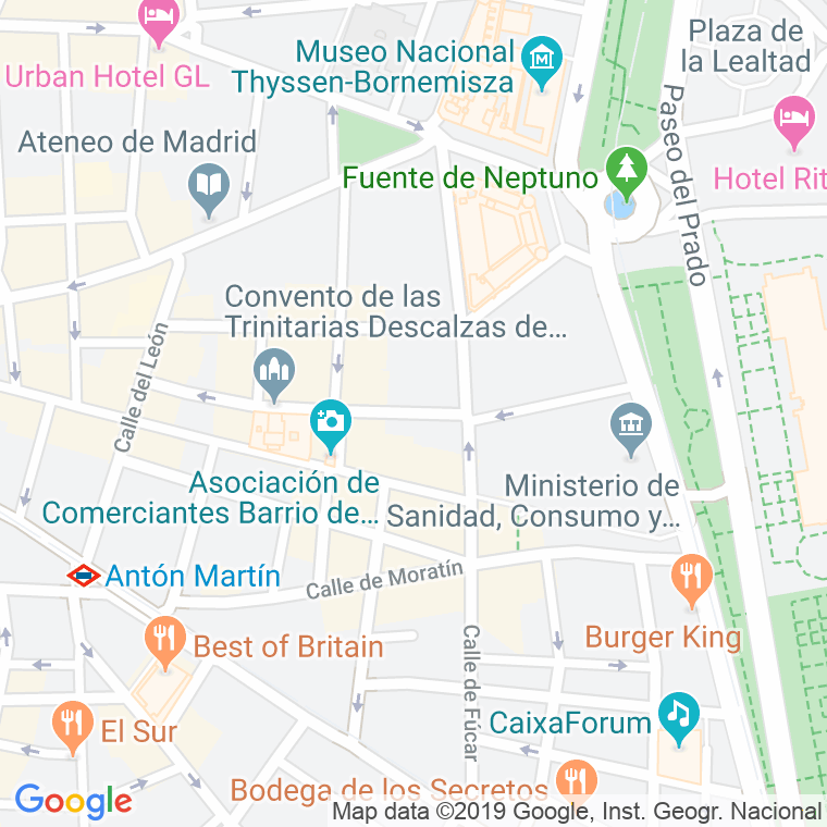 Código Postal calle Lope De Vega en Madrid