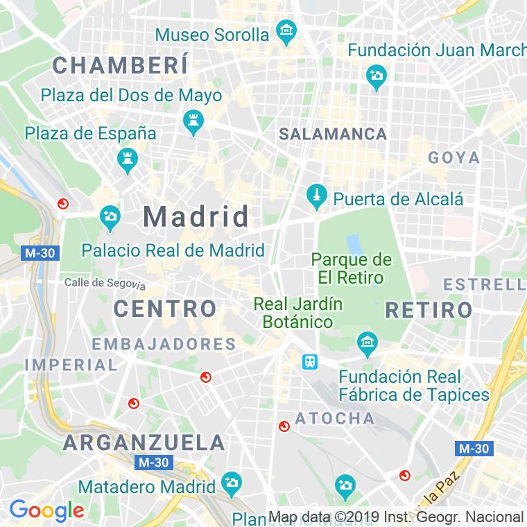 Código Postal calle San Blas en Madrid