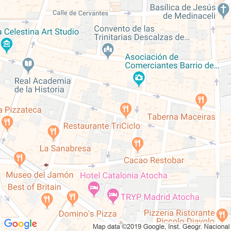 Código Postal calle Santa Maria en Madrid