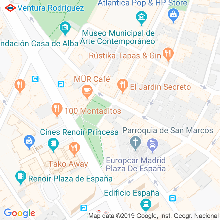Código Postal calle Cristino Martos, De, plaza en Madrid