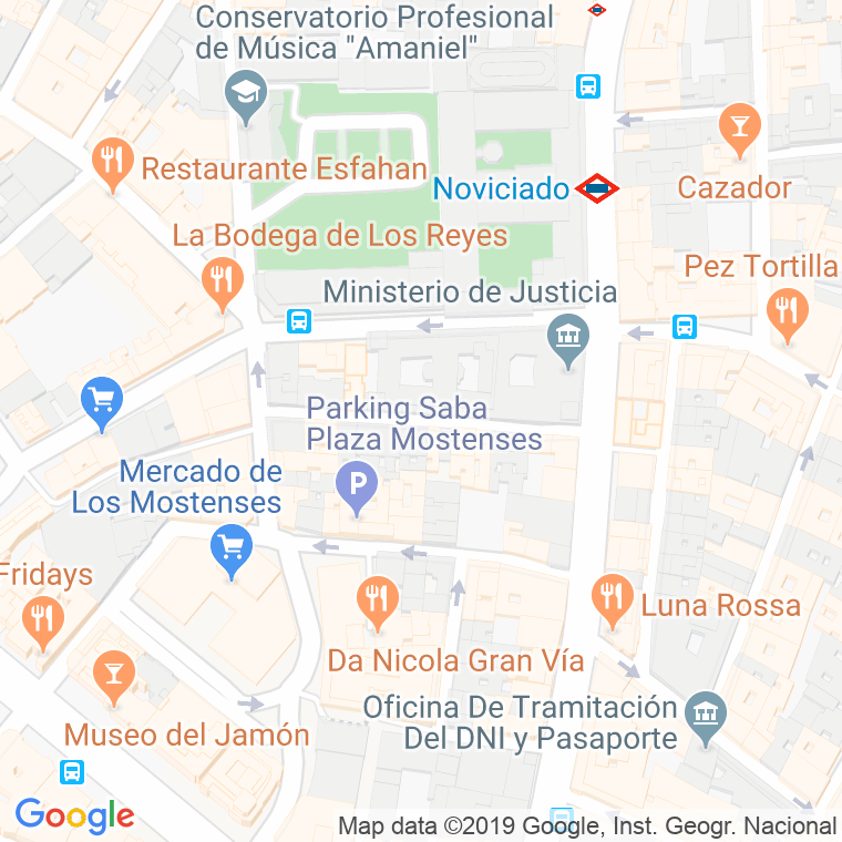 Código Postal calle Manzana en Madrid