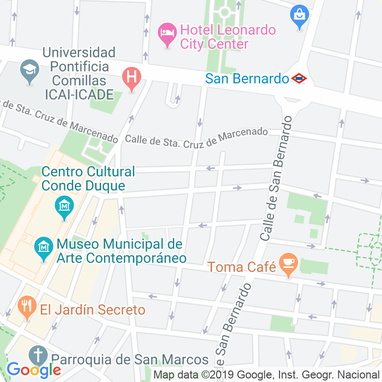 Código Postal calle Montserrat   (Impares Del 1 Al Final)  (Pares Del 2 Al Final) en Madrid