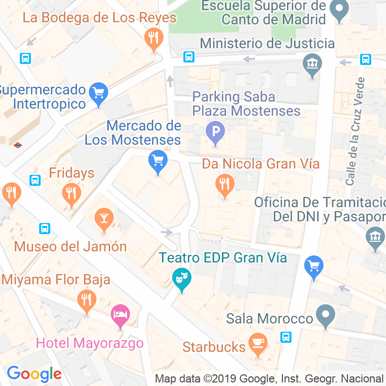 Código Postal calle Mostenses, plaza en Madrid