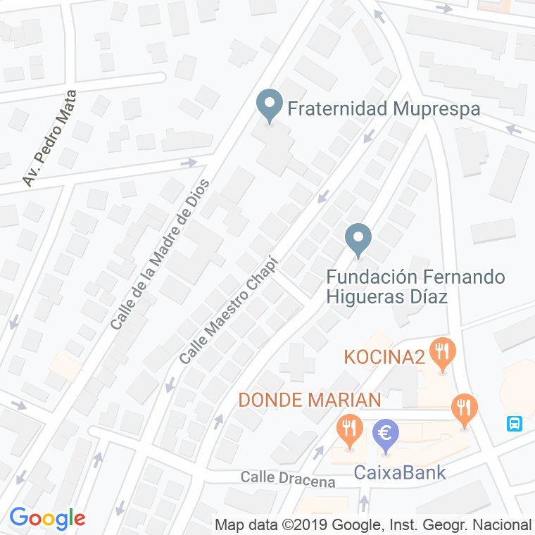 Código Postal calle Don Justo en Madrid