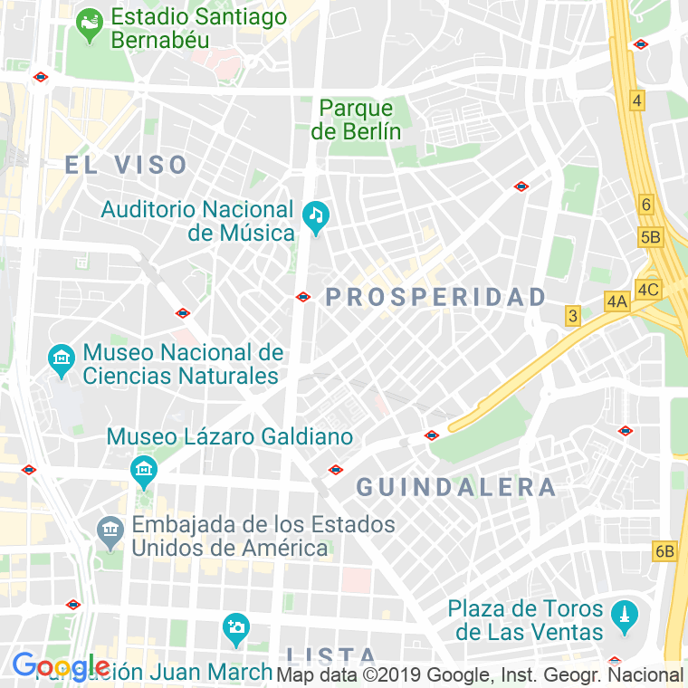 Código Postal calle Lopez De Hoyos   (Impares Del 217 Al 225) en Madrid