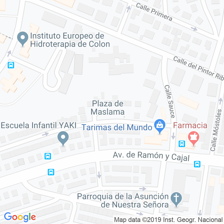 Código Postal calle Maslama, plaza en Madrid