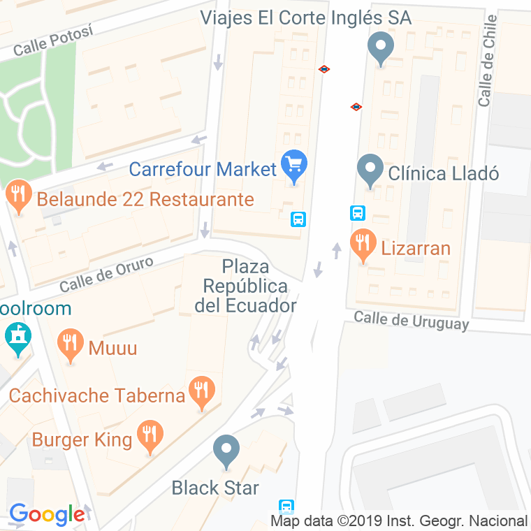 Código Postal calle Republica Del Ecuador, plaza en Madrid