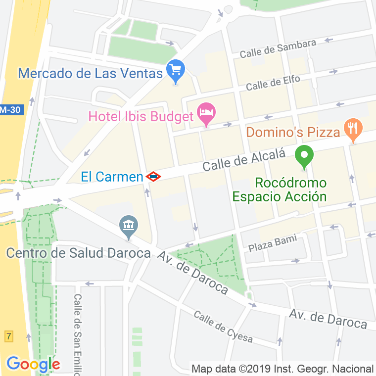 Código Postal calle Angel Gonzalez Tejedor en Madrid