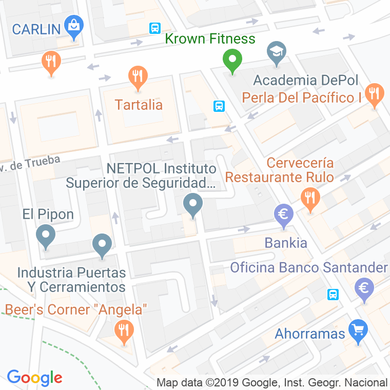 Código Postal calle Antonio Ponz en Madrid