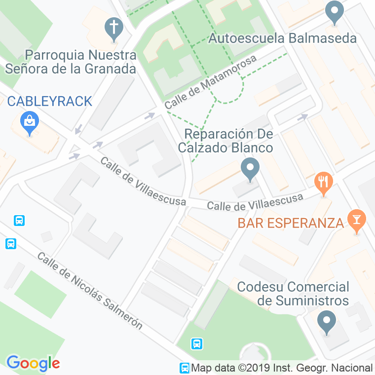Código Postal calle Jose Maria Rodero en Madrid