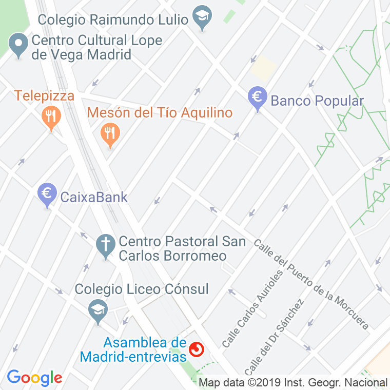 Código Postal calle Doctor Bellido en Madrid