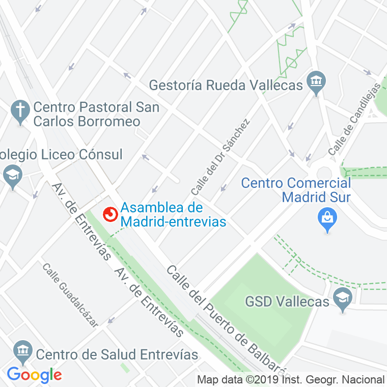 Código Postal calle Doctor Sanchez en Madrid