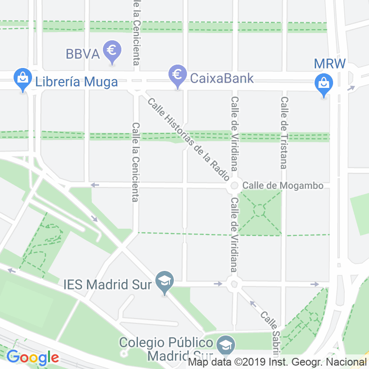 Código Postal calle Mogambo en Madrid