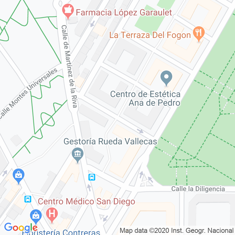Código Postal calle Morena Clara en Madrid